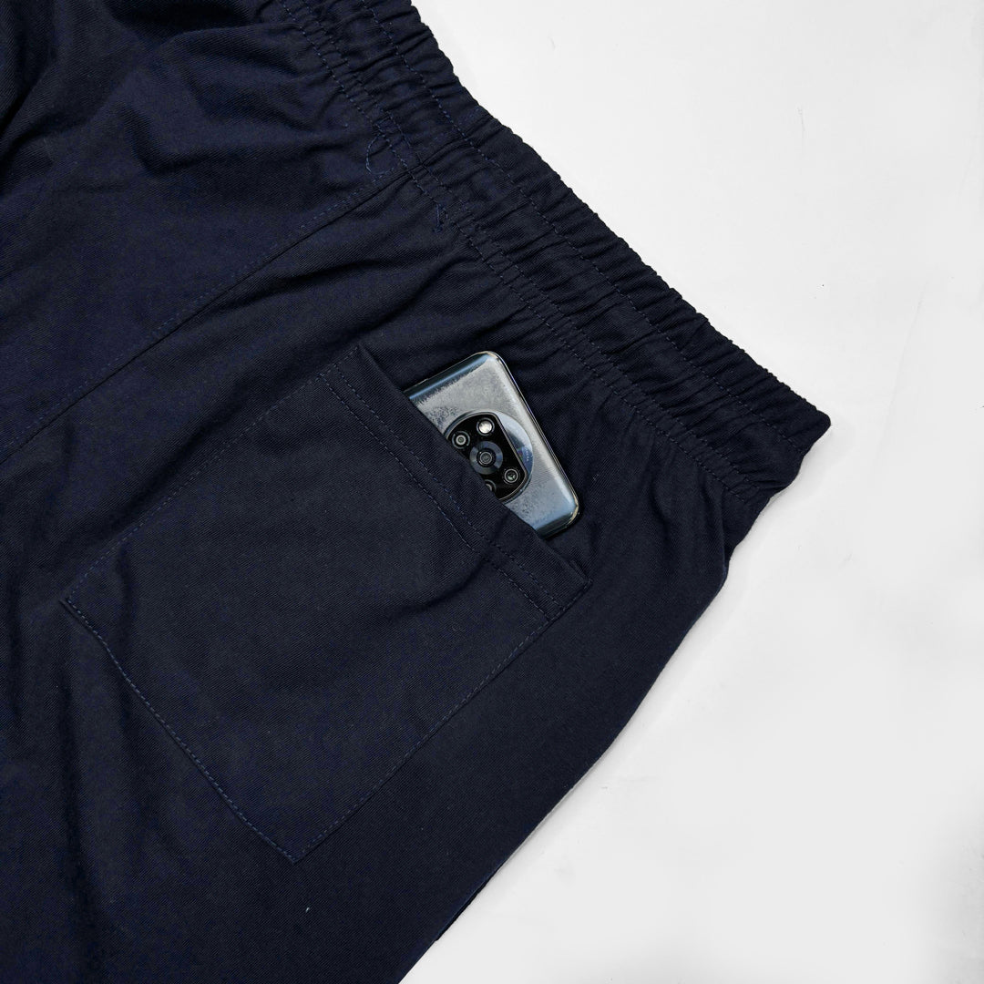 T.M.H Premium Cotton Tracksuit (Blue) (Shirt & Trouser)