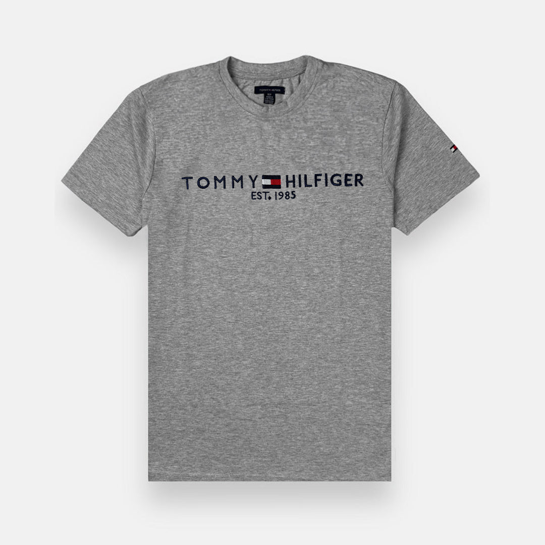 T.M.H Premium Cotton Tracksuit (Grey) (Shirt & Trouser)