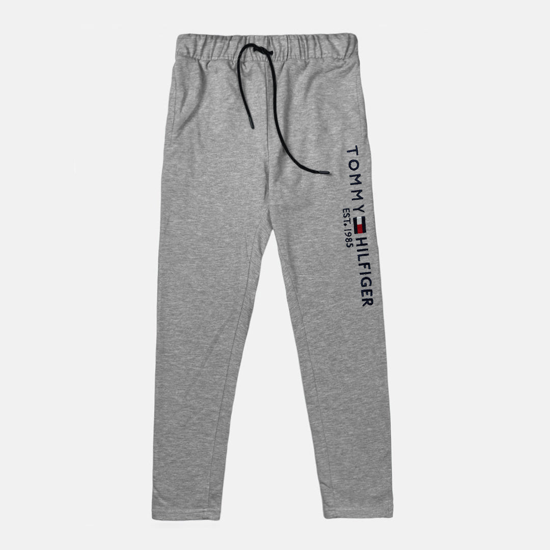 T.M.H Premium Cotton Tracksuit (Grey) (Shirt & Trouser)