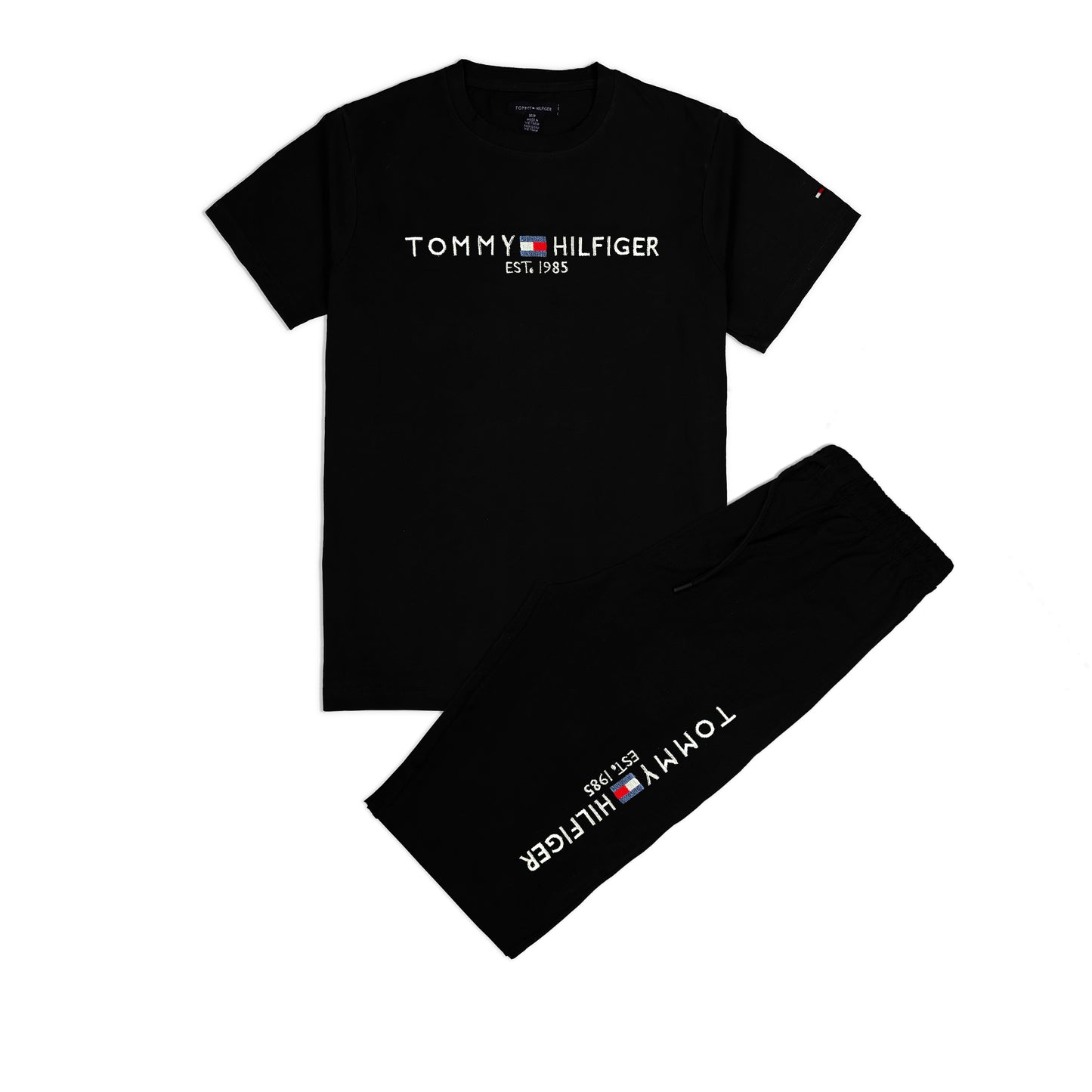 T.M.H Premium Cotton Tracksuit (Black) (Shirt & Trouser)