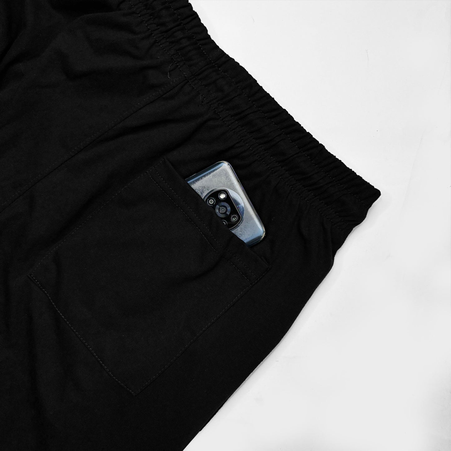 T.M.H Premium Cotton Tracksuit (Black) (Shirt & Trouser)