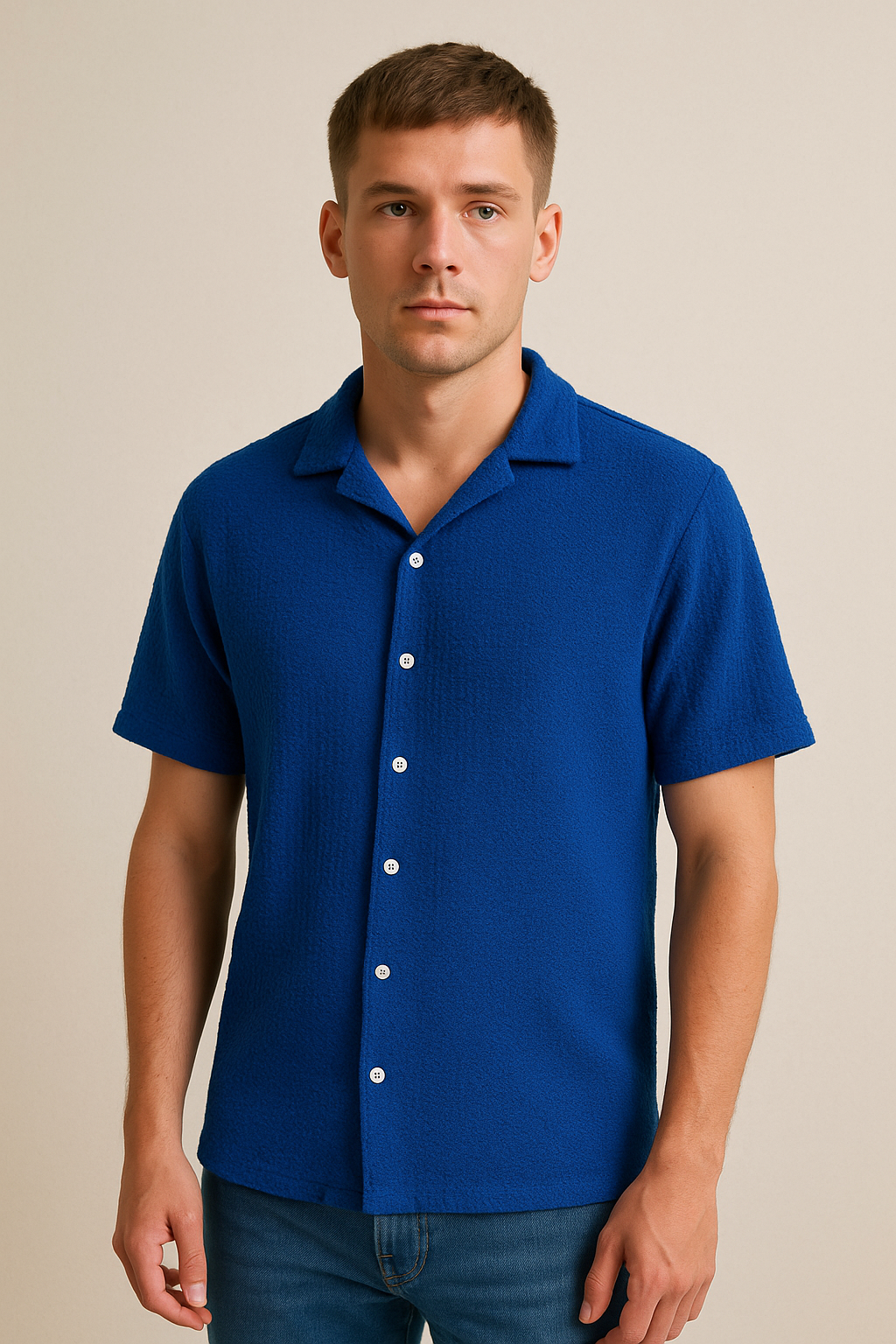 Z.A.R.A Premium Relax-Fit Shirts (Oxford Blue)