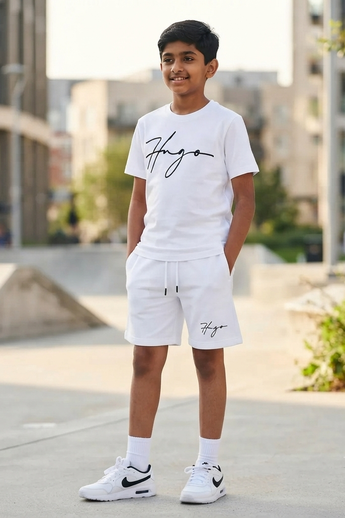Premium Cotton Twin-Set (White) 16