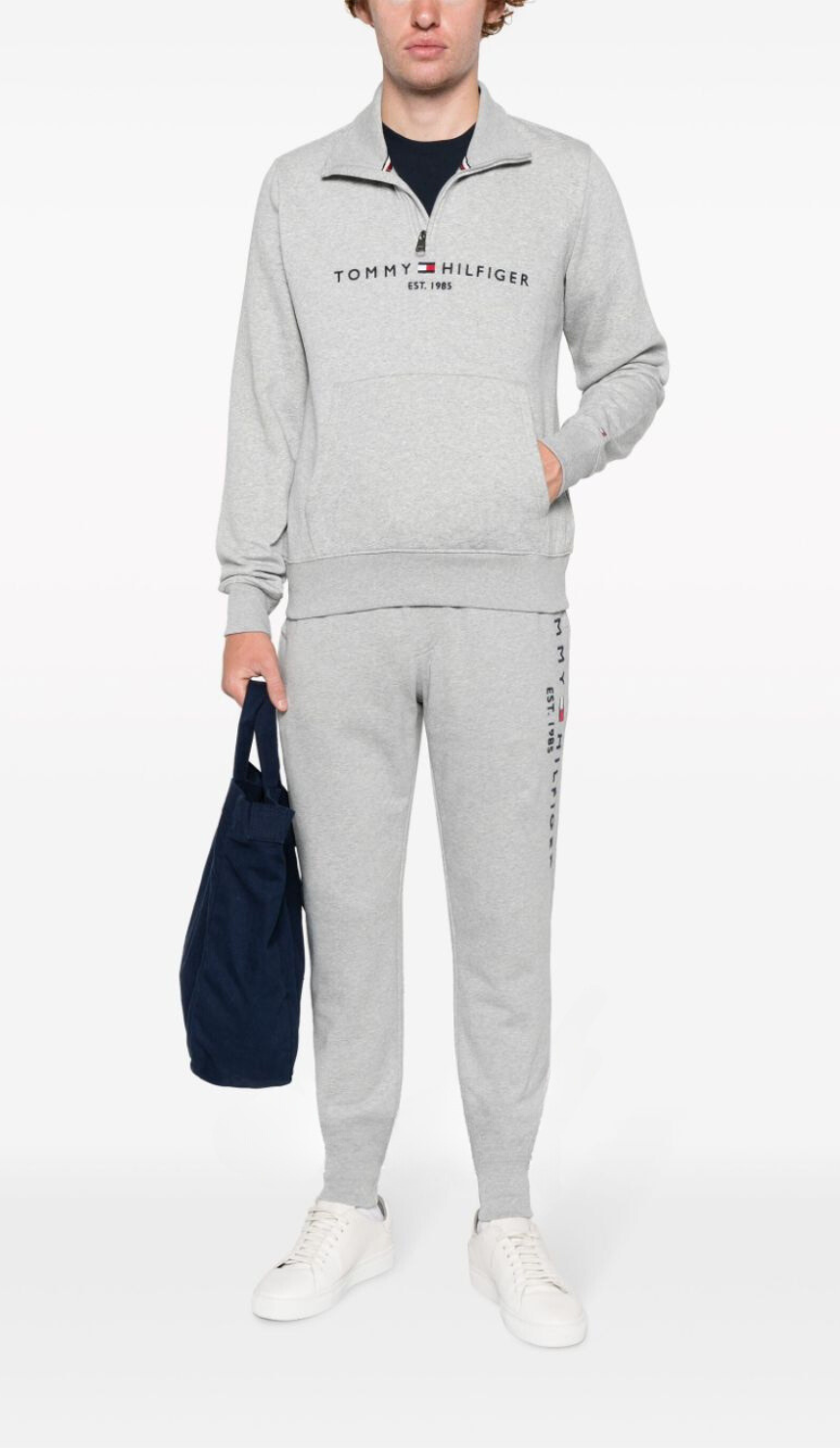 T.M.H Premium Cotton Fleece Tracksuit (H.Grey)