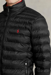R.l Puffer Jacket Full Sleeves (Small Pony) Black
