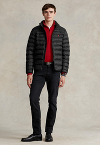 R.l Puffer Jacket Full Sleeves (Small Pony) Black