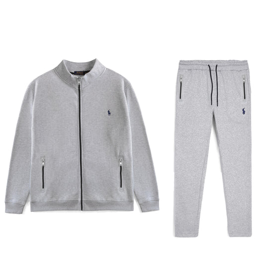 R.L Premium Small Pony Cotton Fleece Tracksuit (H.Grey)