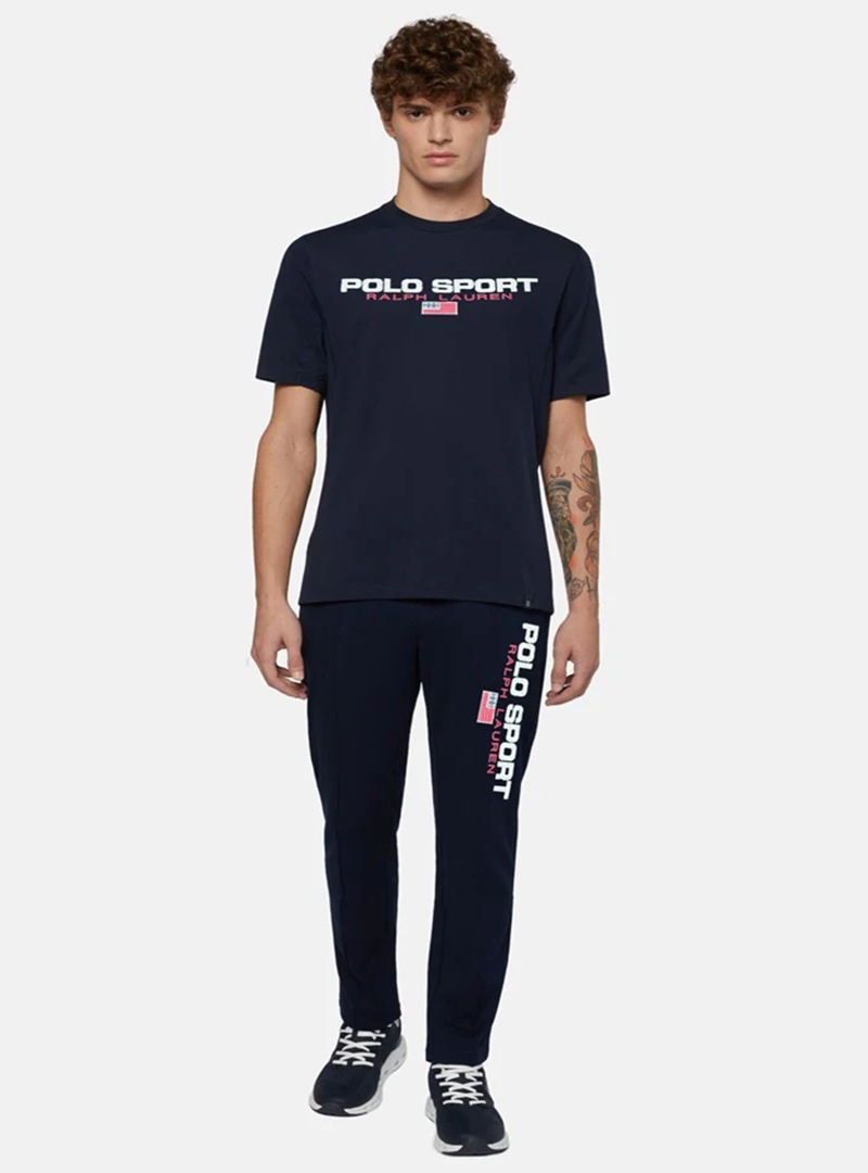 RL P Sport Premium Cotton Tracksuit (Blue) (Shirt & Trouser)