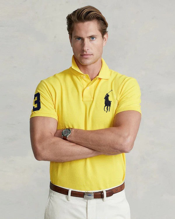 RL Premium Polo (Big Pony/Black) Yellow