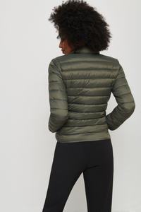 R.l Puffer Jacket Full Sleeves (Small Pony) Olive -   W