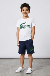 Premium Cotton Twin-Set  (White & Navy) 14