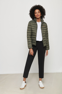 R.l Puffer Jacket Full Sleeves (Small Pony) Olive -   W