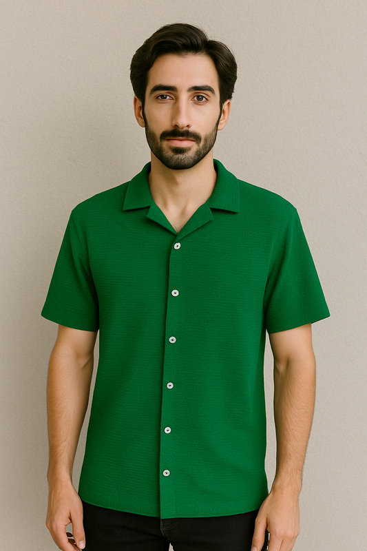 Z.A.R.A Premium Relax-Fit Shirts  (Cadmium Green)