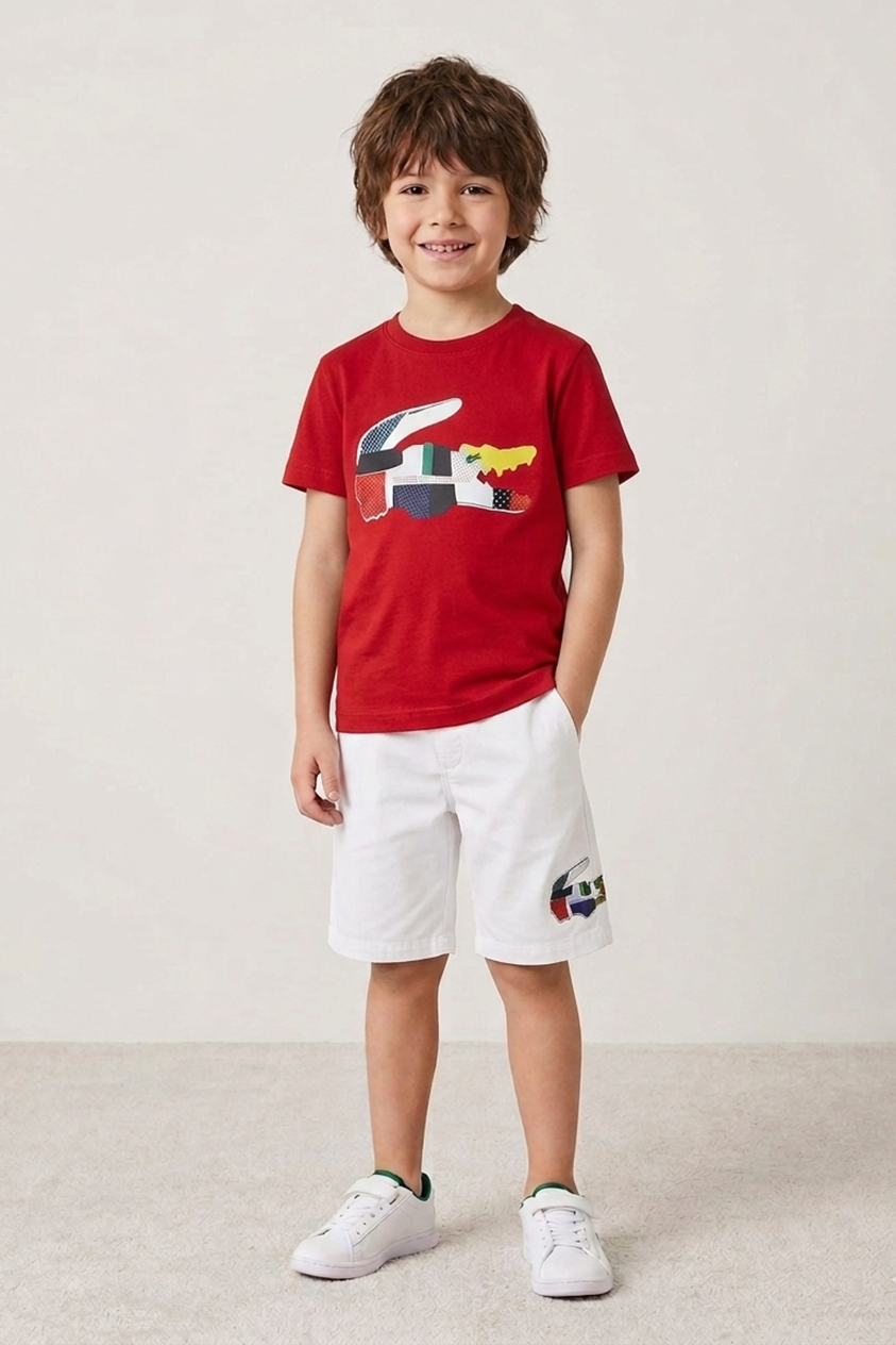 Premium Cotton Twin-Set  (Red & White) 13