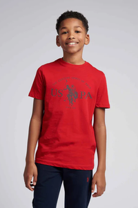 U.P Kids Premium Cotton T-Shirt (Red) 03