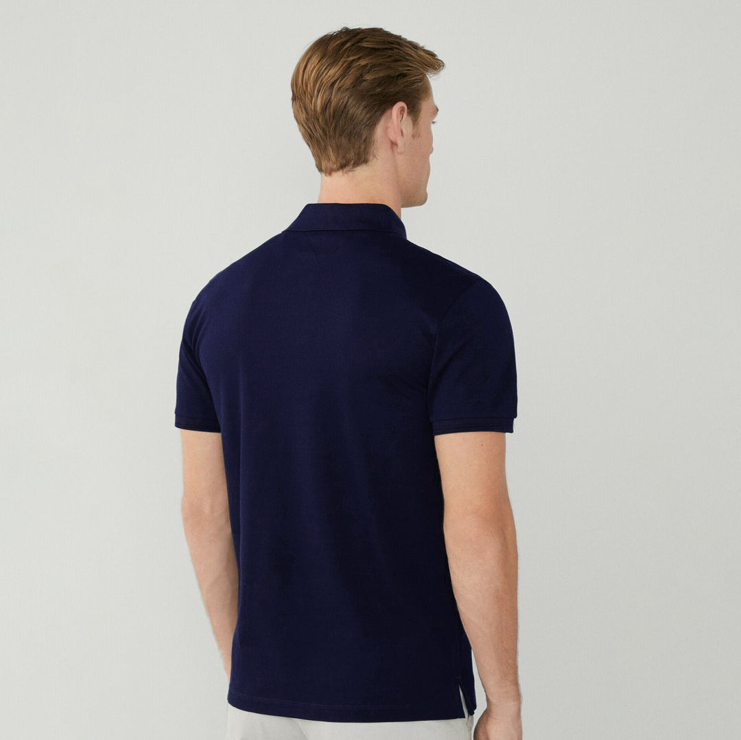 T.M.H Premium Polo Shirt With Panel (Blue)