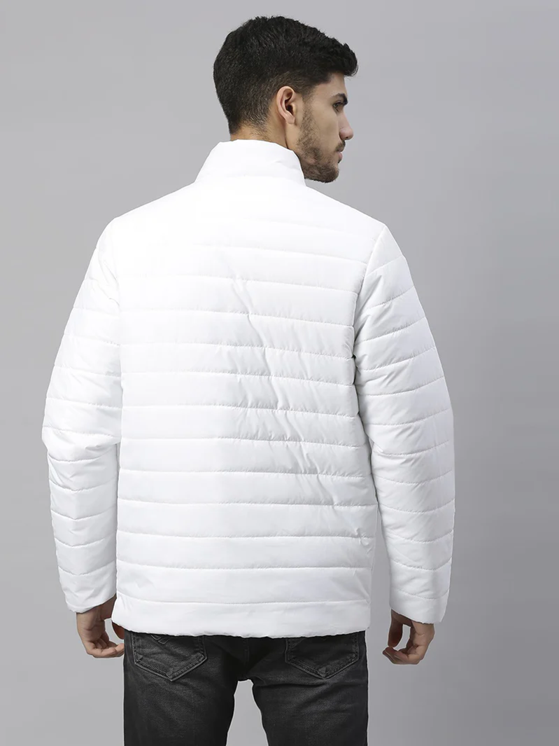 R.l Puffer Jacket Full Sleeves (Small Pony) White