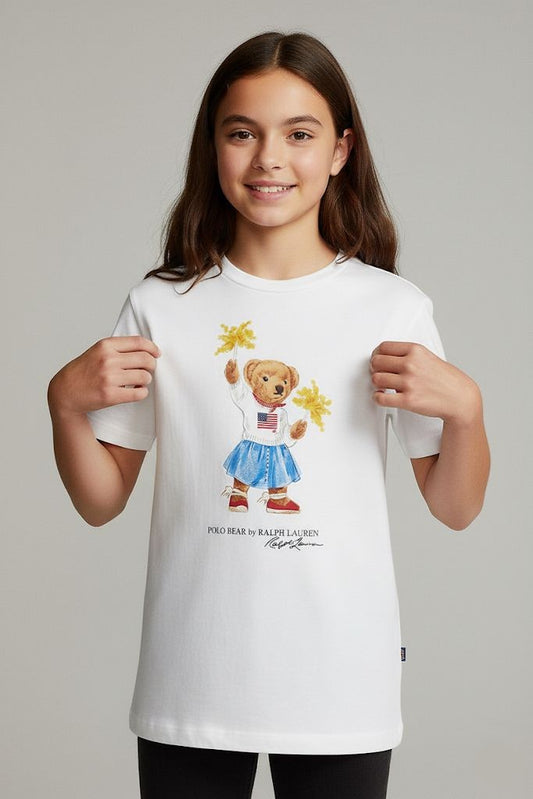 Kids Premium Cotton T-Shirt (White) 33