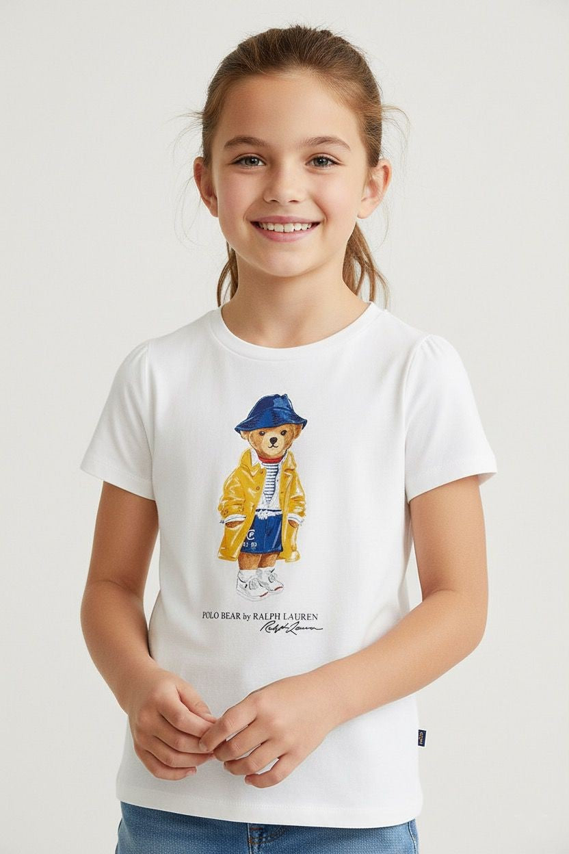 Kids Premium Cotton T-Shirt (White) 34