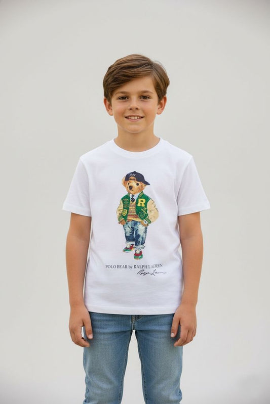 Kids Premium Cotton T-Shirt (White) 17