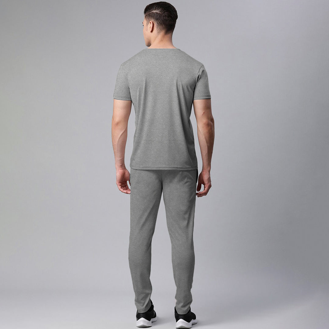 RL Premium Cotton  Tracksuit  (H.Grey)    (Shirt & Trouser)