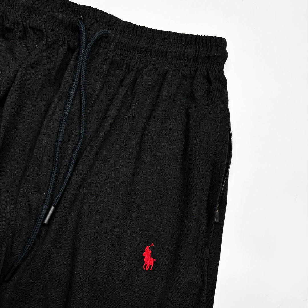 RL Premium Cotton Tracksuit  (Black)    (Shirt & Trouser)