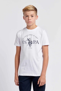 U.P Kids Premium Cotton T-Shirt (White) 03