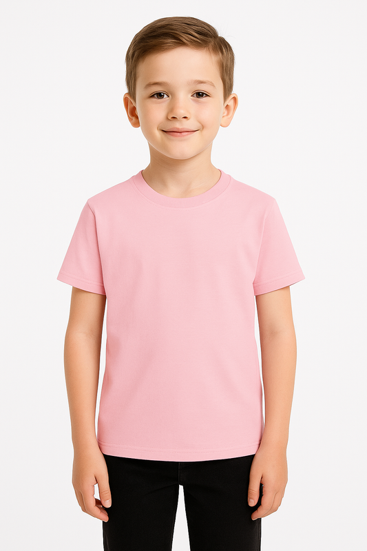 R.L Premium Cotton T-Shirt (Light Pink)