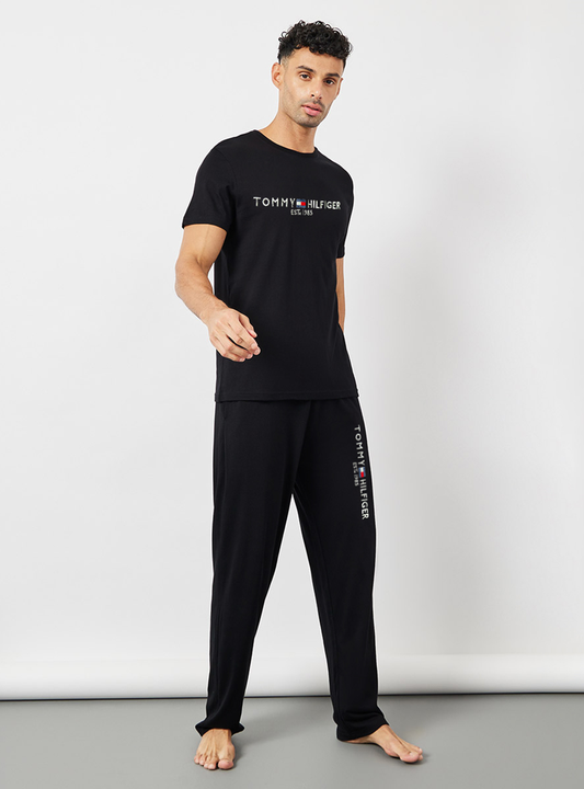 T.M.H Premium  Cotton Tracksuit  (Black)     (Shirt & Trouser)