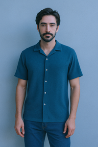 Z.A.R.A Premium Relax-Fit Shirts  (Police Blue)
