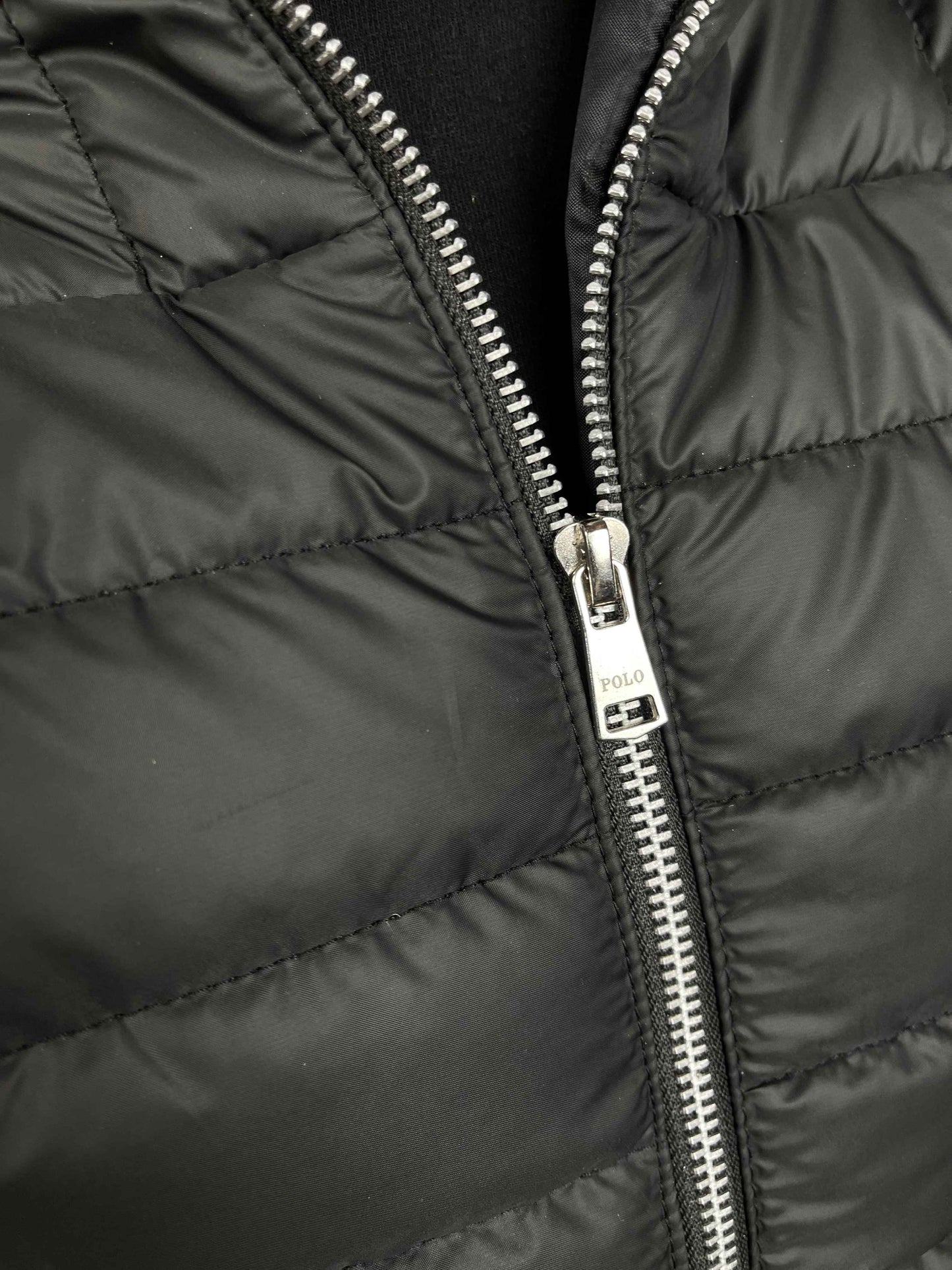 Rl Premium Puffer Jacket Full Sleeves (Small Pony) Black – Royal Shop