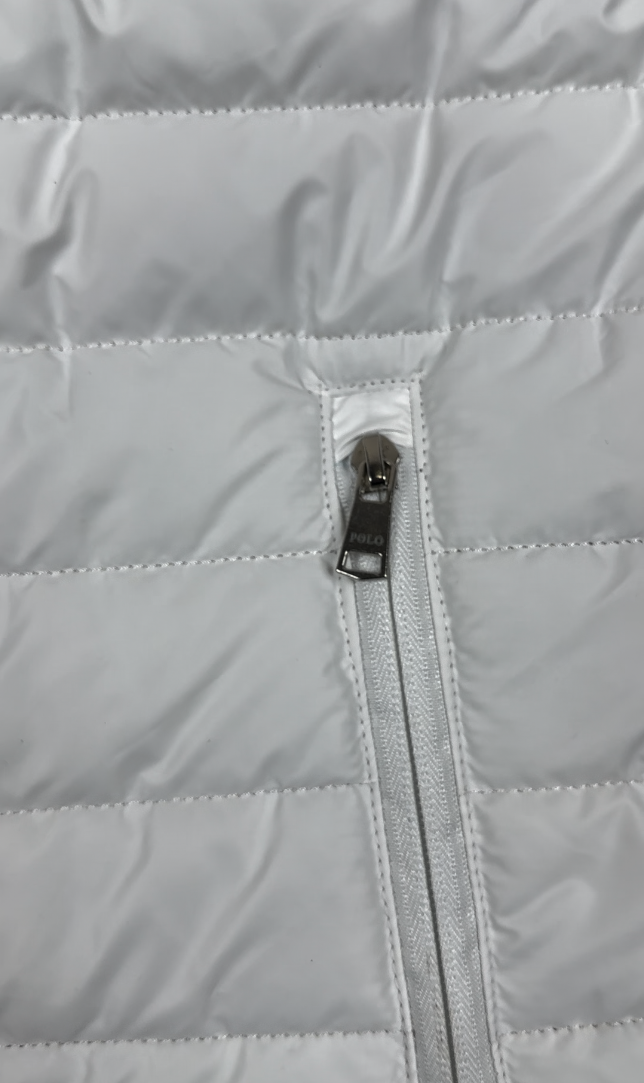 Rl Puffer Jacket Full Sleeves (Small Pony) White