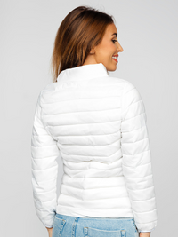 R.l Puffer Jacket Full Sleeves (Small Pony) White  -   W