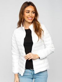 R.l Puffer Jacket Full Sleeves (Small Pony) White  -   W