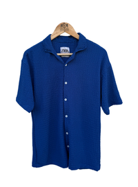 Z.A.R.A Premium Relax-Fit Shirts  (Oxford Blue)