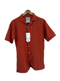 Z.A.R.A Premium Relax-Fit Shirts  (Chinese Red)
