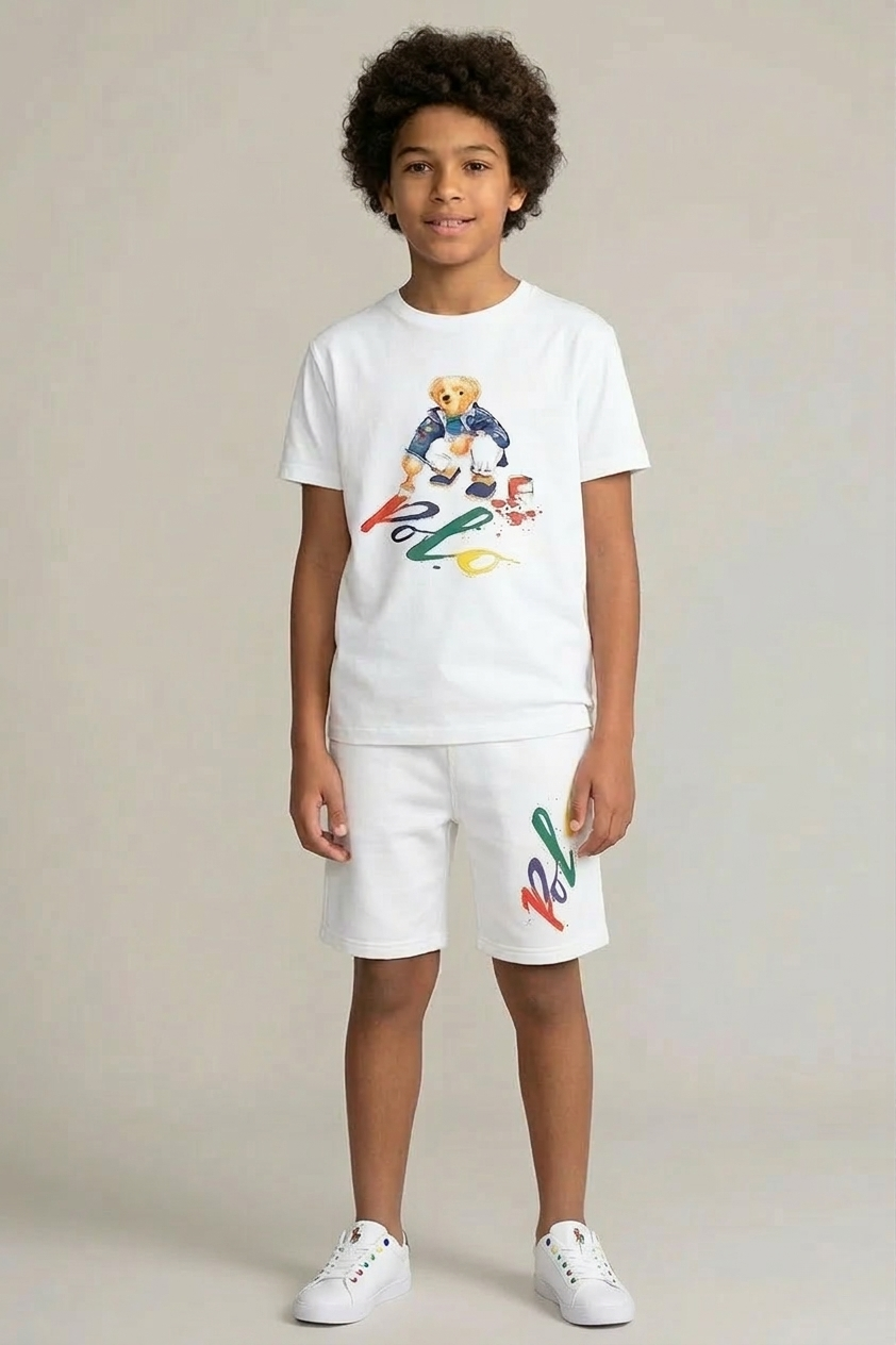 Premium Cotton Twin-Set  (White) 01