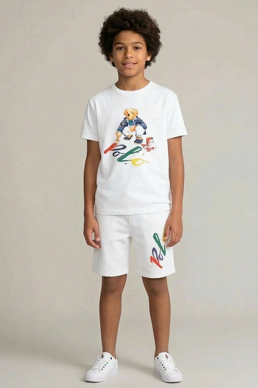 Premium Cotton Twin-Set  (White) 01