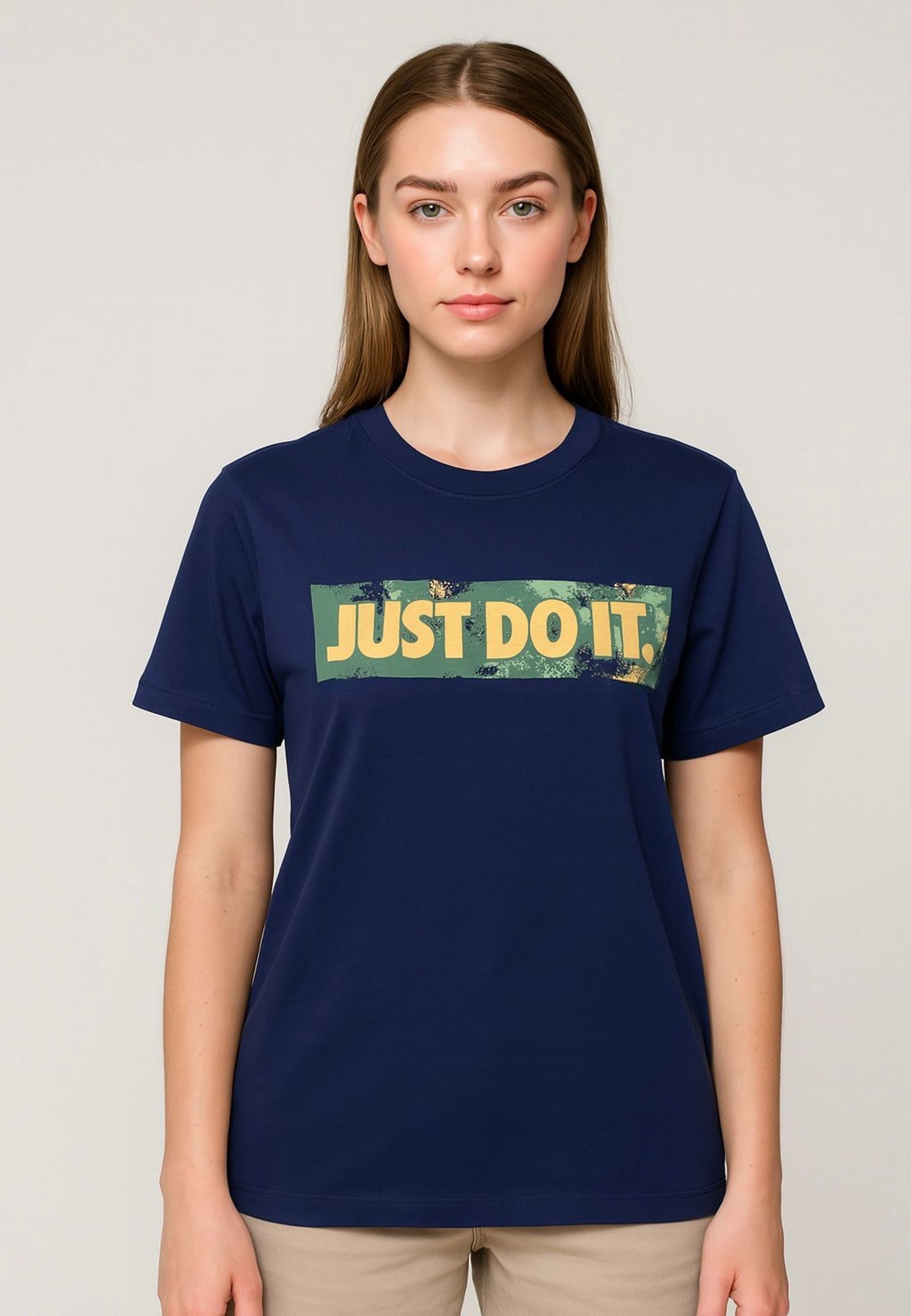 Premium Cotton T-Shirts (Navy) 16 (Women)