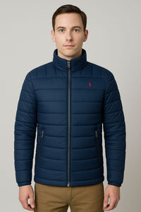 Rl Premium Puffer Jacket Full Sleeves (Small Pony) Blue