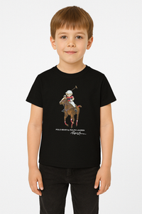 Kids Premium Cotton T-Shirt (Black) 37