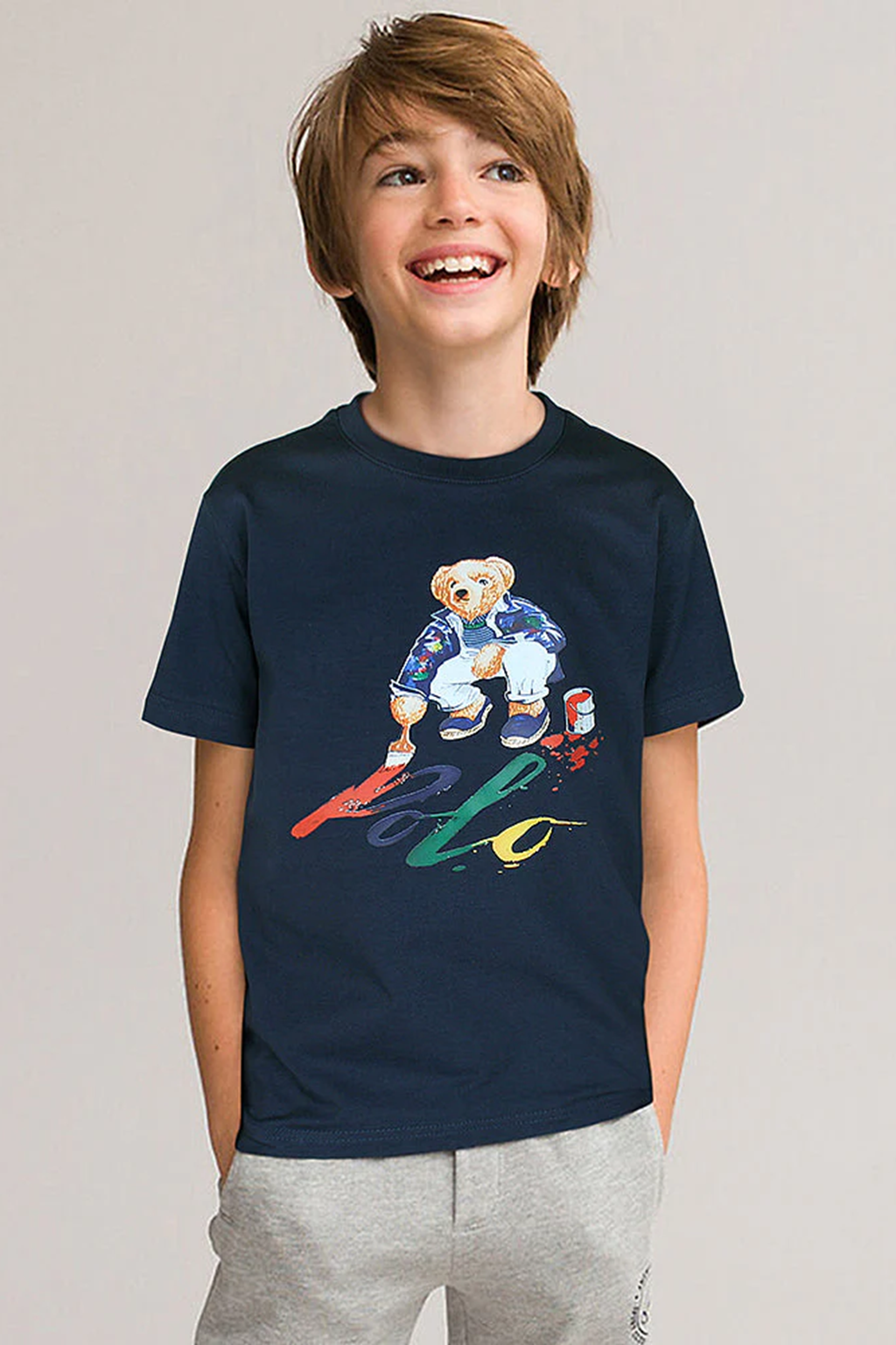 R.L Kids Premium Cotton T-Shirt (Navy) 02