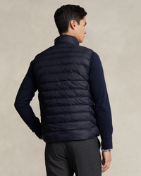 Rl premium Small Pony Sleeveless  Puffer Jacket (Blue)
