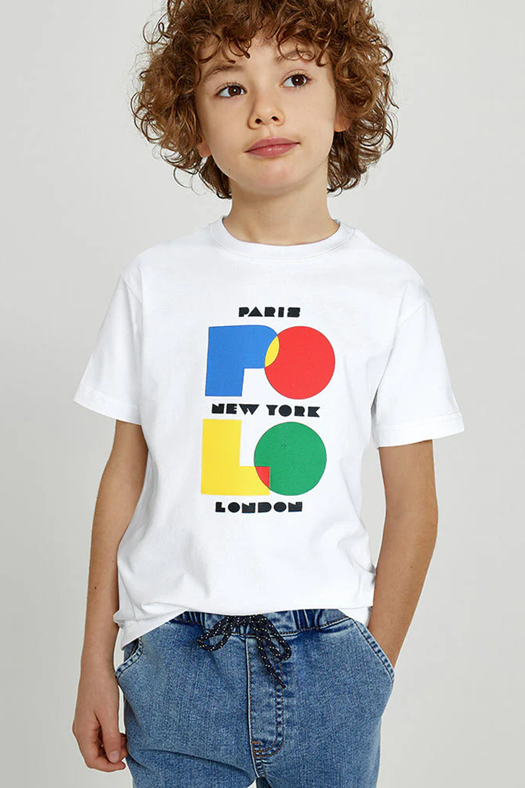 R.L Kids Premium Cotton T-Shirt (White) 01