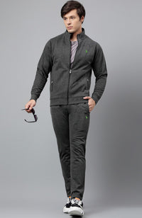 R.L Premium Small Pony Cotton Fleece Tracksuit  (Charcoal)