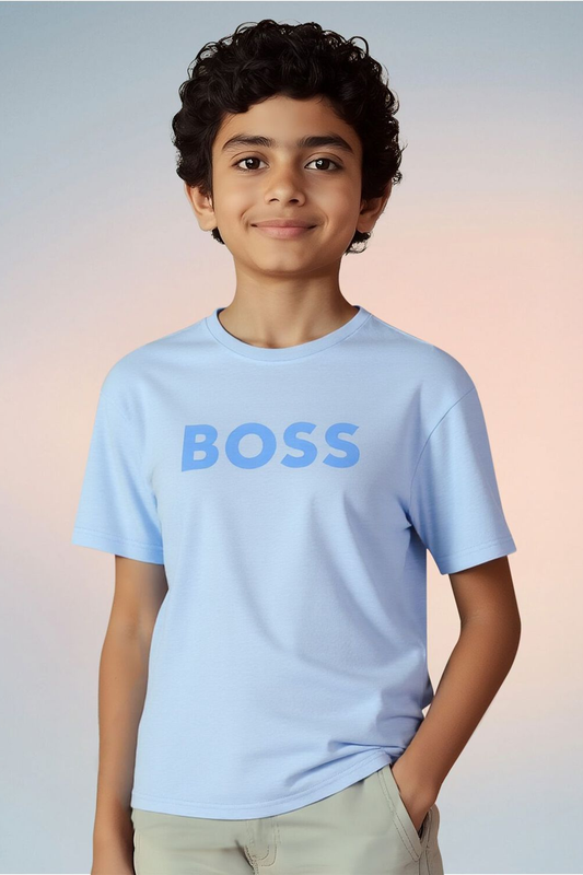 Kids Premium Cotton T-Shirt (Sky) 10