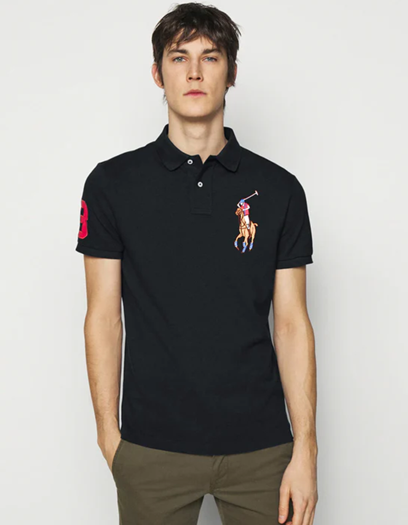 RL Premium Polo (Big Pony/Color) Black