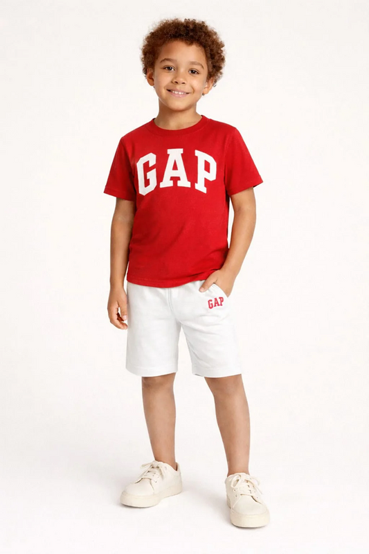 Premium Cotton Twin-Set  (Red & White) 08