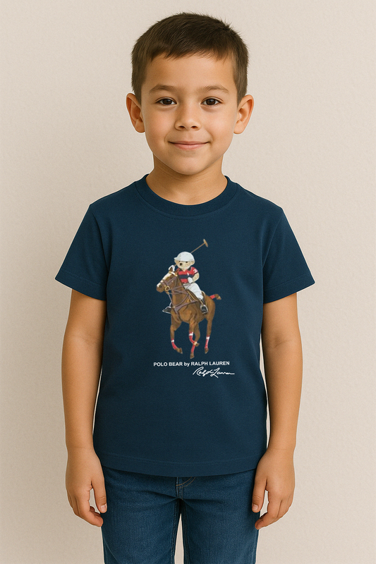 Kids Premium Cotton T-Shirt (Navy) 37