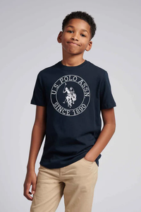 U.P Kids Premium Cotton T-Shirt (Navy) 01
